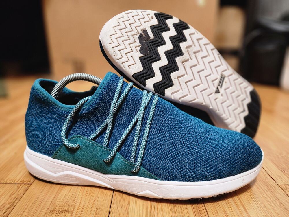 Vessi Cityscape Classic Mens Size 10 Lace Up Waterproof Shoes Sneakers Dark Teal